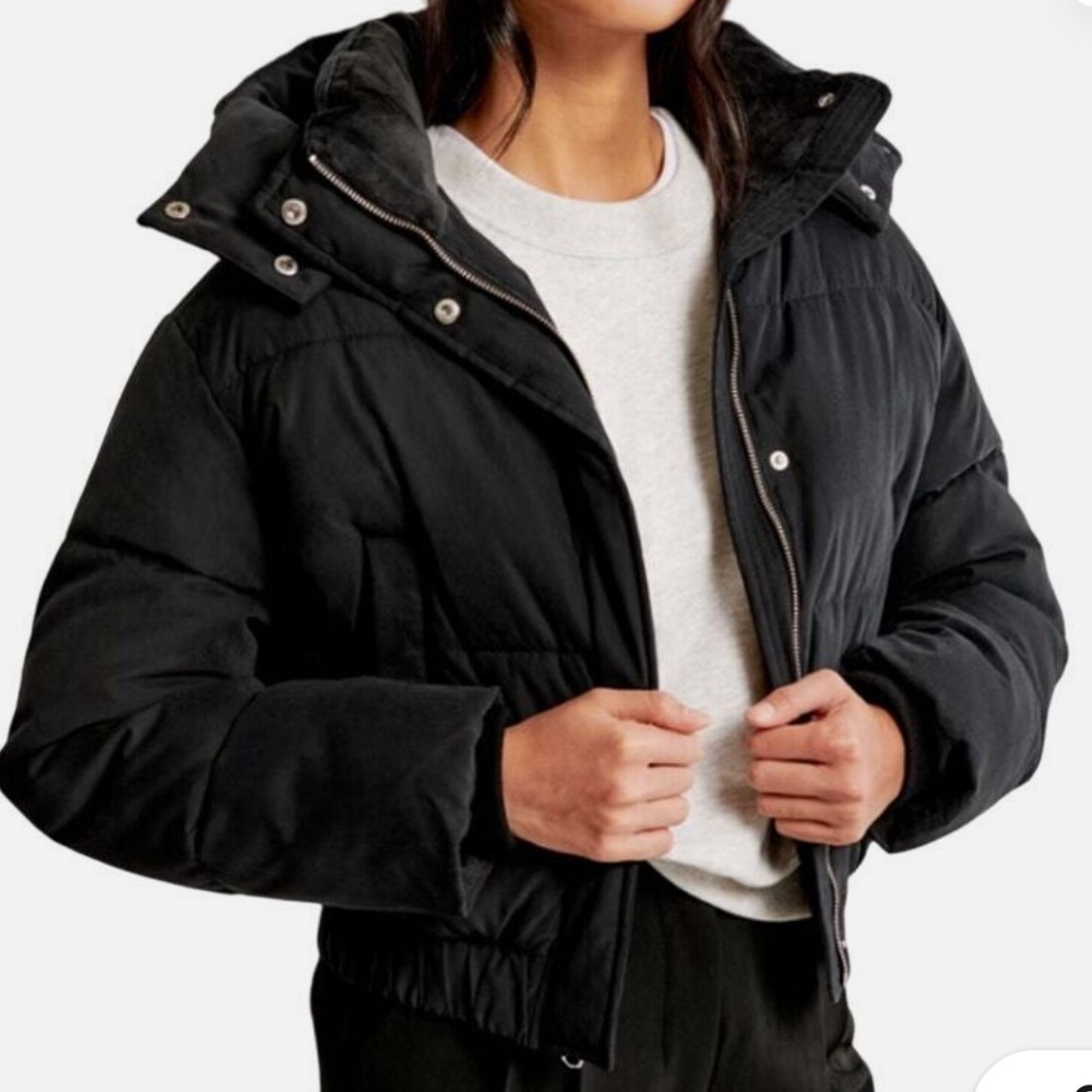 Abercrombie & Fitch Mini Ultra Puffer in Black, Size XXL NWOT